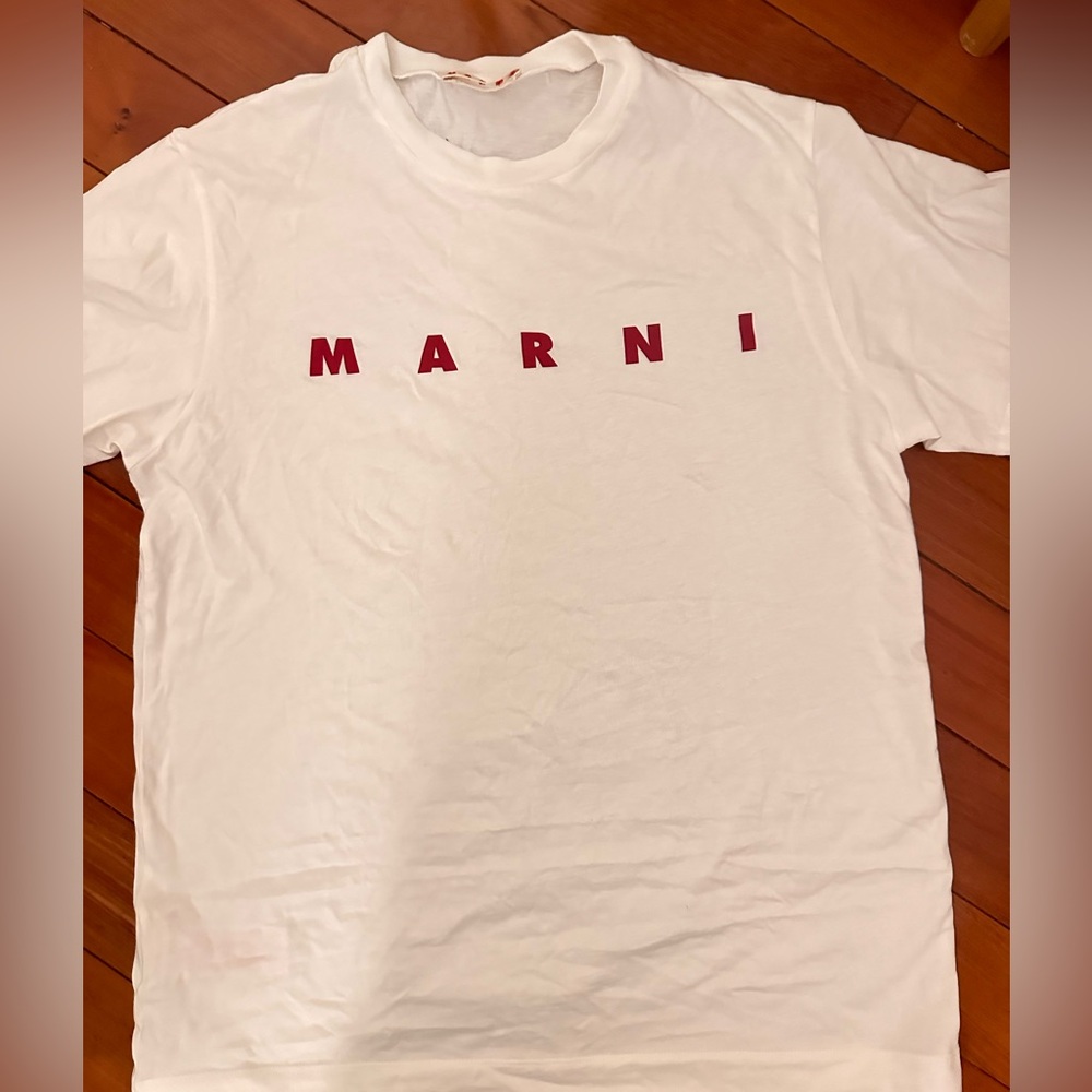 MARNI
logo-print cotton T-shirt